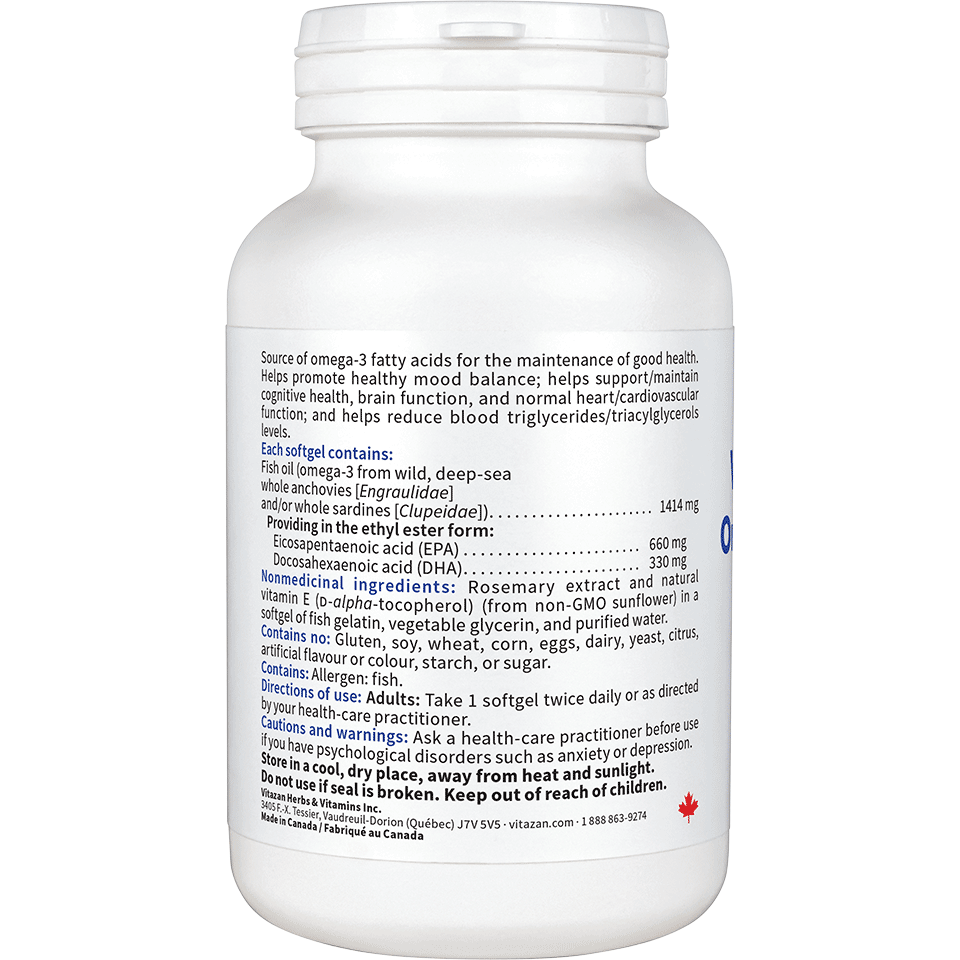 Oméga 3 Sauvage AEP 660 - ADH 330 120 capsules – Image 2