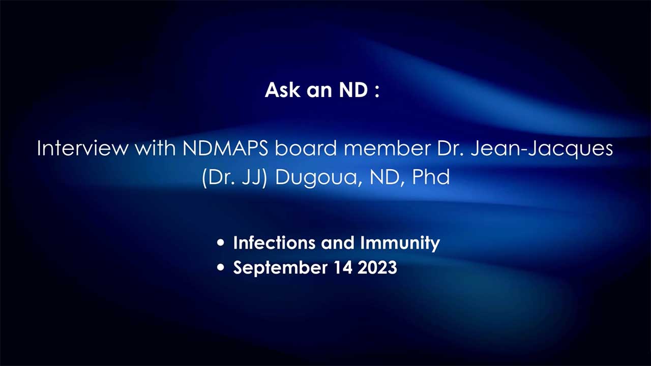 Ask a ND: Interview with Dr. Jean-Jacques Dugoua, ND, PhD